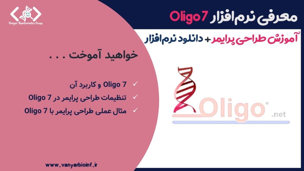 محتوای آموزشی طراحی پرایمر با نرم‌افزار Oligo 7 به‌علاوه دانلود فایل نصب نرم‌افزار