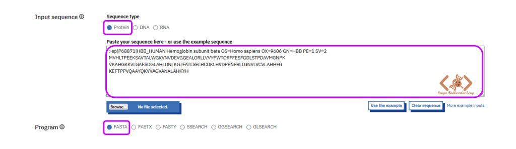 FASTA Sequnce Input